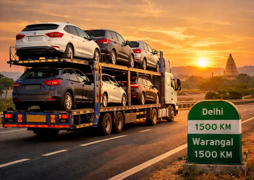 Car Transport Delhi to warangal