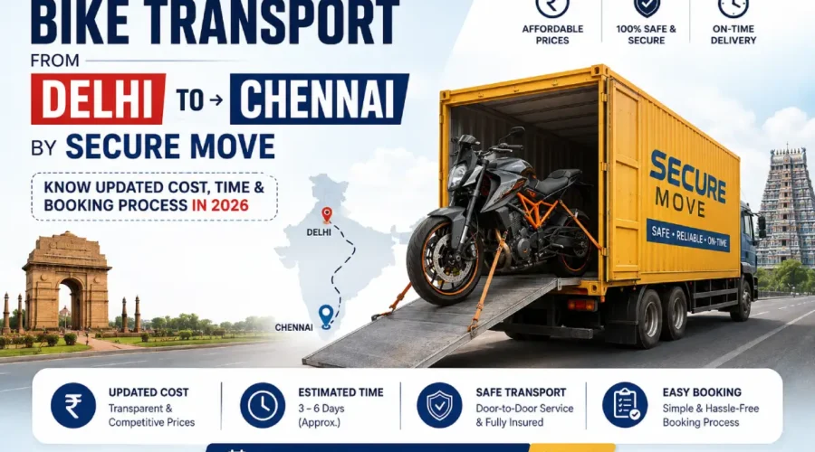 Bike Transport from Delhi to Chennai