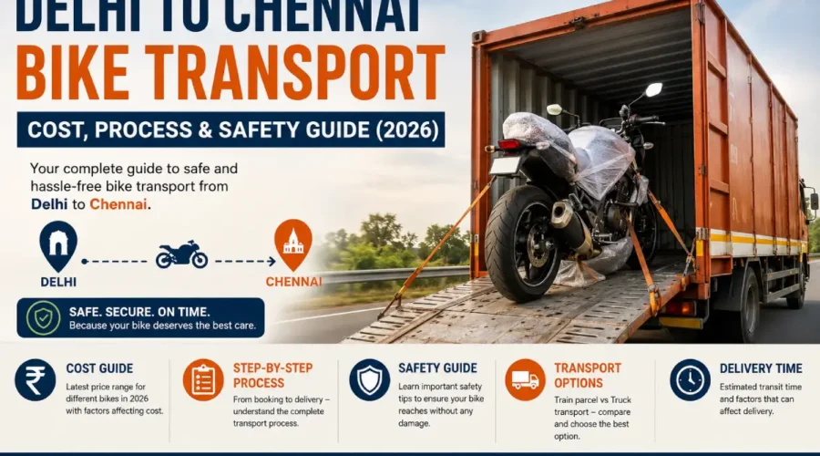 Bike transport from Delhi to Chennai Bike transport from Delhi to Chennai